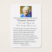 Funeral Memorial Heilige Kaart St. Therese Lisieux (Achterkant)