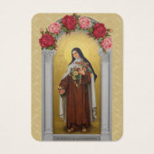 Funeral Memorial Heilige Kaart St. Therese Rozen (Voorkant)