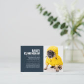 Funeral Memorial in Loving Memory Pet Photo Card Visitekaartje (Staand voorkant)