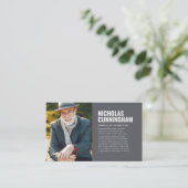 Funeral Memorial in Loving Memory Photo Card Visitekaartje (Staand voorkant)