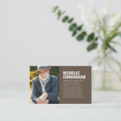 Funeral Memorial in Loving Memory Photo Card Visitekaartje (Staand voorkant)