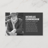 Funeral Memorial in Loving Memory Photo Card Visitekaartje (Voorkant)