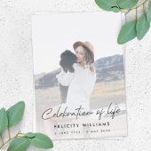 Funeral Memorial | Informele viering van het leven Kaart