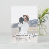 Funeral Memorial | Informele viering van het leven Kaart (Staand voorkant)