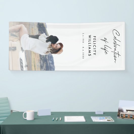 Funeral Memorial | Informele viering van het leven Spandoek (Beurs)