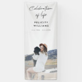 Funeral Memorial | Informele viering van het leven Spandoek (Verticaal)