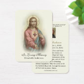 Funeral Memorial Jesus Prayer Heilige Kaart (Bureau)