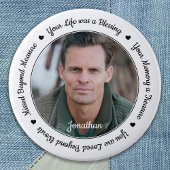 Funeral Memorial Keepomwille Foto Ronde Button 5,7 Cm