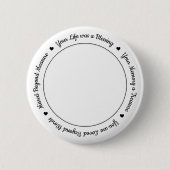Funeral Memorial Keepomwille Foto Ronde Button 5,7 Cm (Voorkant)