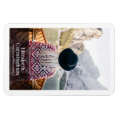 Funeral Memorial Modern and Simple Photo Card Magneet (Horizontaal)
