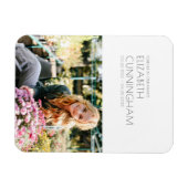 Funeral Memorial Modern minimalist Foto Magneet (Horizontaal)