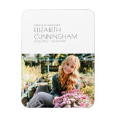 Funeral Memorial Modern minimalist Foto Magneet (Verticaal)