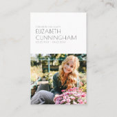 Funeral Memorial Modern minimalist Foto Visitekaartje (Voorkant)