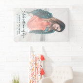 Funeral Memorial Modern Photo Celebration of Life Spandoek (Insitu)