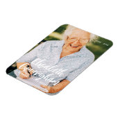 Funeral Memorial Modern Simple Photo Card Magneet (Linkerzijde)