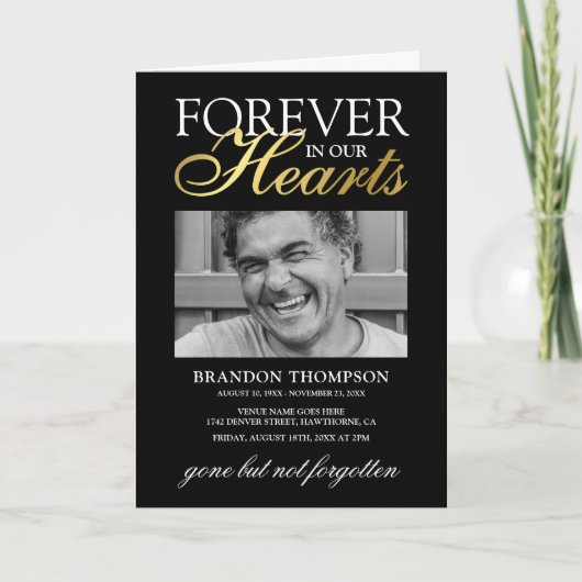 Funeral Memorial Order of Service Programme Programma (Voorkant)