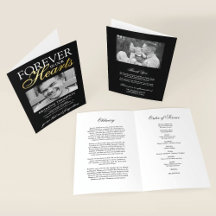 Funeral Memorial Order of Service Programme