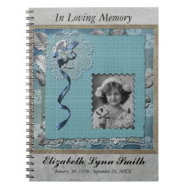 Funeral Memorial Personalized Photo Guestbook Notitieboek