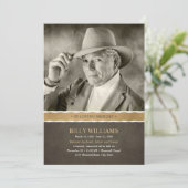 Funeral Memorial Photo Celebration of Life Service Kaart (Staand voorkant)