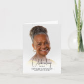 Funeral Memorial Photo Folded Bedankkaart (Voorkant)