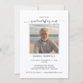 Funeral Memorial Photo In Loving Memory Kaart (Achterkant)