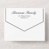 Funeral Memorial Photo Simple Elegant All In One Uitnodiging (Achterkant)