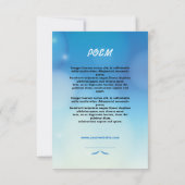 Funeral Memorial Prayer Card Kaart (Achterkant)