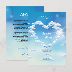 Funeral Memorial Prayer Card Kaart