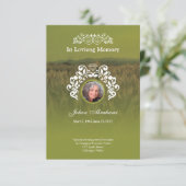 Funeral Memorial Prayer Kaart (Staand voorkant)