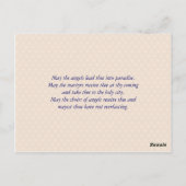 Funeral Memorial Prayer Kaart Fotosjabloon :: 3A (Achterkant)