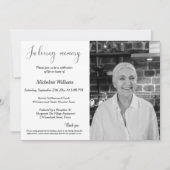 Funeral, memorial service, celebration of life kaart (Voorkant)