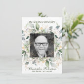 Funeral Memorial Sympathia Poem Prayer Dank u Bedankkaart (Staand voorkant)