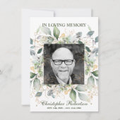 Funeral Memorial Sympathia Poem Prayer Dank u Bedankkaart (Voorkant)