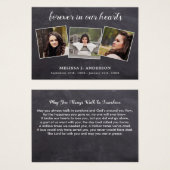 Funeral Memorial Sympathy 3 Foto Prayer Kaart (Voorkant /achterkant)