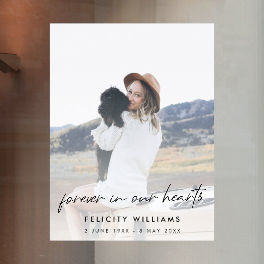 Funeral Memorial | Viering van het leven Raamsticker