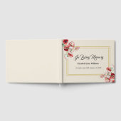 Funeral Memorial | Waterverf papaver Gastenboek (Volledig)