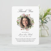 Funeral Memory Dankuwel foto Bedankkaart (Staand voorkant)