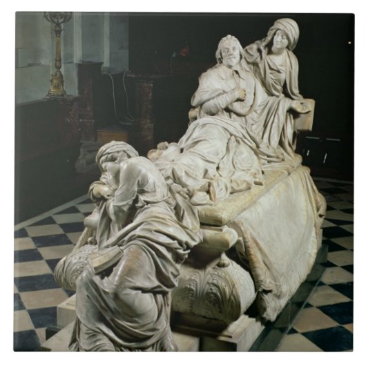 Funeral monument voor Armand-Jean du Plessis, Card Tegeltje (Voorkant)