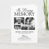 Funeral Obituary Order of Service 5 Photo Programm Programma (Voorkant)