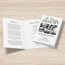 Funeral Obituary Order of Service 5 Photo Programm Programma