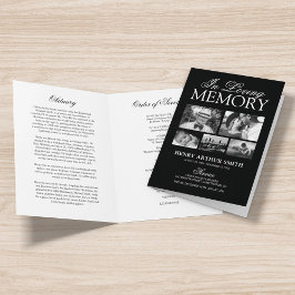 Funeral Obituary Order of Service 5 Photo Programm Programma