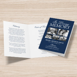 Funeral Obituary Order of Service 5 Photo Programm Programma