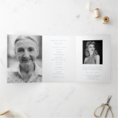 Funeral Obituary Order of Service hummingbird Drieluik Programma (Binnen)