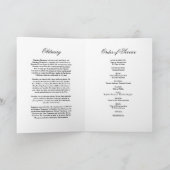 Funeral Obituary Order Programme (dienstenprogramm Programma (Binnen)