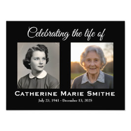 Funeral or Memorial Double Image Foto Afdruk