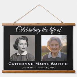 Funeral or Memorial Double Image Hangend Wandkleed