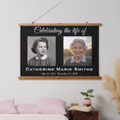 Funeral or Memorial Double Image Hangend Wandkleed (Slaapkamer)