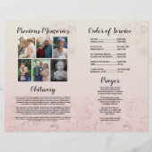 Funeral Order of Service Celebration of Life Flyer (Achterkant)