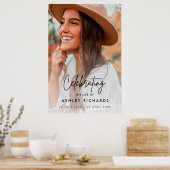 Funeral Order of Service Celebration of Life Foam Poster (Keuken)