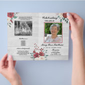 Funeral Order of Service Celebration of Life Rozen Flyer (Hand)